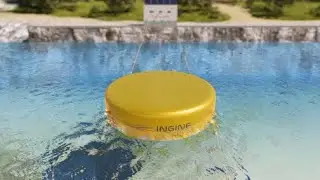 Ingine's Onshore-type Wave Energy Converter, INWave Animation