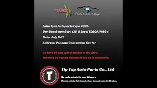 TIPTOP WHEEL show in Latin Tyre Autoparts Expo 2025