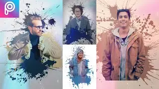 Ink Splash Effect PicsArt || PicsArt Photo Editing Tutorial || MH EDITING