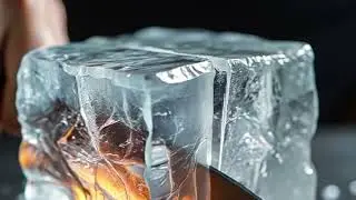 KNIFE CUTTING ICE CUBE ❄