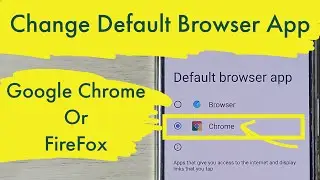 All Vivo Phone : How to Change Default Browser App | Google Chrome | Firefox