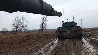 Ukraine - XX.12.2024. Ex-Belgian Leopard 1A5BE Tanks On The Training Grounds Somewhere In Ukraine.