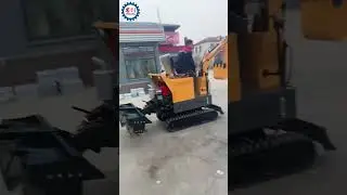 Wholesale of Small Farm Home Crawler Digger Compact Mini Excavator with Rotary Tiller #excavator
