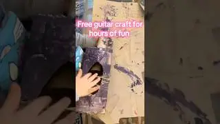 Free play! 🎸 Guitar craft = hours of fun! #diy #kidscrafts #preschoollearning
