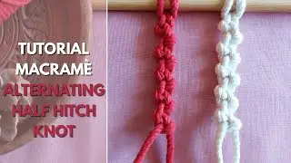 ALTERNATING HALF HITCH KNOT: How to make the alternating half hitch knot