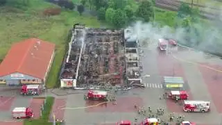 Lidl-Markt Doberlug-Kirchhain 23.5.20 (2.23 Uhr abgebrannt)