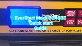 EverStart maxx 15 A Rapid Car Battery Charger - Set Up - Manual - Using the ENGINE Start Function