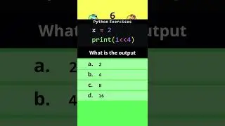 Python question 2, bitwise operator #python #pythonprogramming