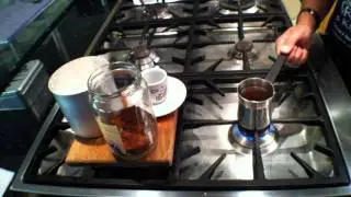 GreekFoodTv☼  Greek coffee, &epsilon;&lambda;&lambda;&eta;&nu;&iota;&kappa;ό&sigmaf; &kappa;&alpha;&phi;έ&sigmaf;, Diane Kochilas - Athens, Greece
