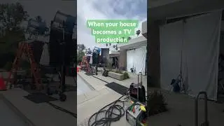 When your house becomes a tv production #behindthescenes #tvproduction #realestate