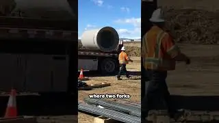How Did He Move That Giant Pipe So Easily?