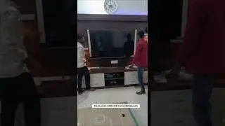 HISENSE LED INSTALLATION #hisensetv #qled #wallmounting #ahmednagar #2025