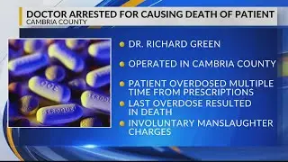 Johnstown Doctor charged in patient's death