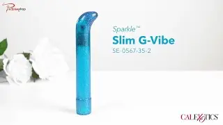 Sparkle Slim G Vibe Blue by Sparkle | Slim Glitter Massager Demo