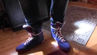 Lonsdale Twist boxing boots in blue