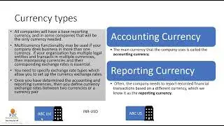 MB310: Microsoft Dynamics 365 Finance -GL training -Configure Currency 💲