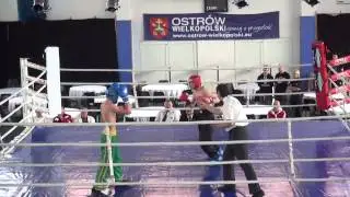 Bartosz Brauer vs Denis Załęcki MP Full Contact Ostrów Wielkopolski 2014