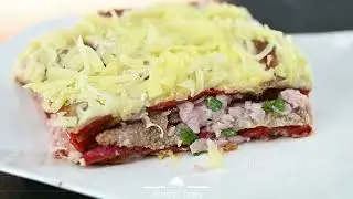 Creamy Salty Cake with Peppers