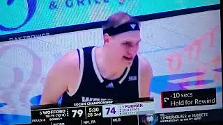 Best Underhand Free Throw in College Basketball Kyler Filewich knocks down 2 Foul Shots for Wofford