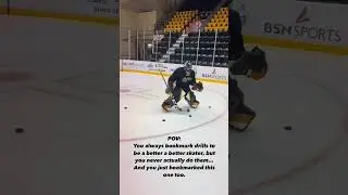 Advanced Elite Goalie Edge Skating Drill by @jamiephillips30 #goalietraining #hockey