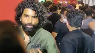 NTR Ram Charan Fans Ruckus At RRR TRAILER Launch Press meet PVR RK Cineplex Hyderabad| TFPC