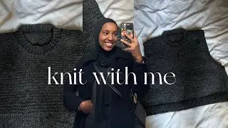 i knitted a sweater vest | knitting vlog