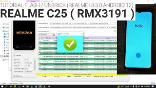 ( FLASH / UNBRICK ) REALME C25 ( RMX3191 ) NO AUTH DENGAN FLASH TOOL ( REALME UI 3.0 versi C.03 )