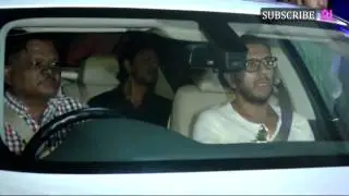 Shah Rukh Khan & Nawazuddin Siddique At Screening Of Film Raees