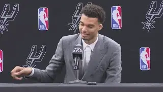 Wemby answers questions at first press conference as a San Antonio Spur
