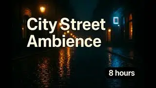 Light Traffic White Noise | Apartment Window City Sounds for Deep Sleep | 8 Hours