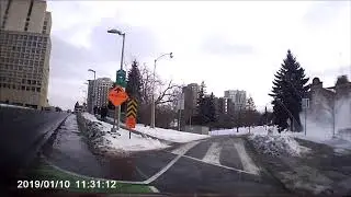 Driving Downtown Ottawa- Queen Elizabeth Drive