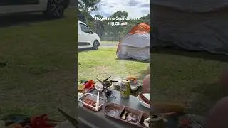 Beach campsite in Oita, Japan  #freecamping #seasideview #summer #barbeque