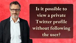 Is it possible to view a private Twitter profile without following the user?
