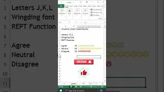 Visualize Likert Scale Results #visualization #infographics #microsoftexcel