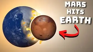 What if Mars hits Earth? #simulation