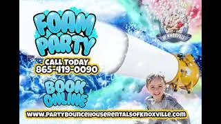 Next Level Foam Parties Start with Party Bounce House Rentals of Knoxville!