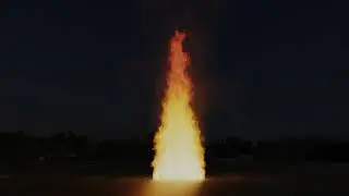 Fire Realistic Simulation  Render Blender 3.6 Cycles HD 4K Upscale