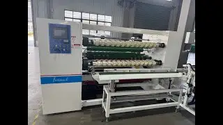 FR-210TS Semi Automatic BOPP Tape Slitting Machine | OPP Jumbo Roll Slitter Rewinder