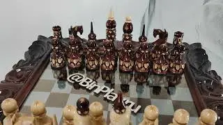 Шахматный двухярусный ларец Зодчество и резные шахматные фигуры Древняя Русь.