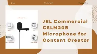 JBL Commercial CSLM20B Omnidirectional Lavalier Microphone for Content Creation #shorts #jblmic