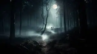 Haunted Forest Horror Sound | Wolf Howls & Night Terror Ambience #HauntedForest #WolfHowl 