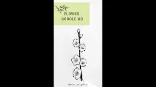 Flower Doodle #3 | #drawing  #shorts
