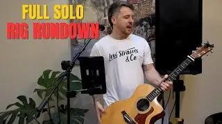 Мой полный комплект оборудования для сольного акустического концерта (гитара, PA, педали и многое...