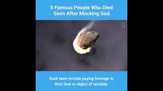 CONSEQUENCES  OF MOCKING GOD