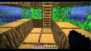 Minecraft #4 - Under Roller Water House Coaster Tree thing?