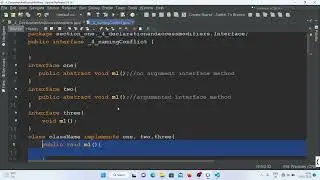 #62-  Interface naming conflict | Learn Complete #java in Hindi