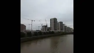 3. Canning Town - view from pedestrian bridge towards Limmo Peninsula