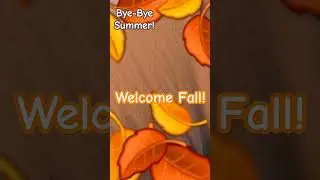 A  new season has began!#nsync #itsfall#byebyesummer#seasons #myutubechannel#welcomefall #byebyebye