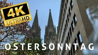 (4K)  Kölner Dom-Vollgeläut am Ostersonntag        🇬🇧Cologne Cathedral full ringing on Easter Sunday