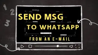 Send a WhatsApp messages from an email client/smtp